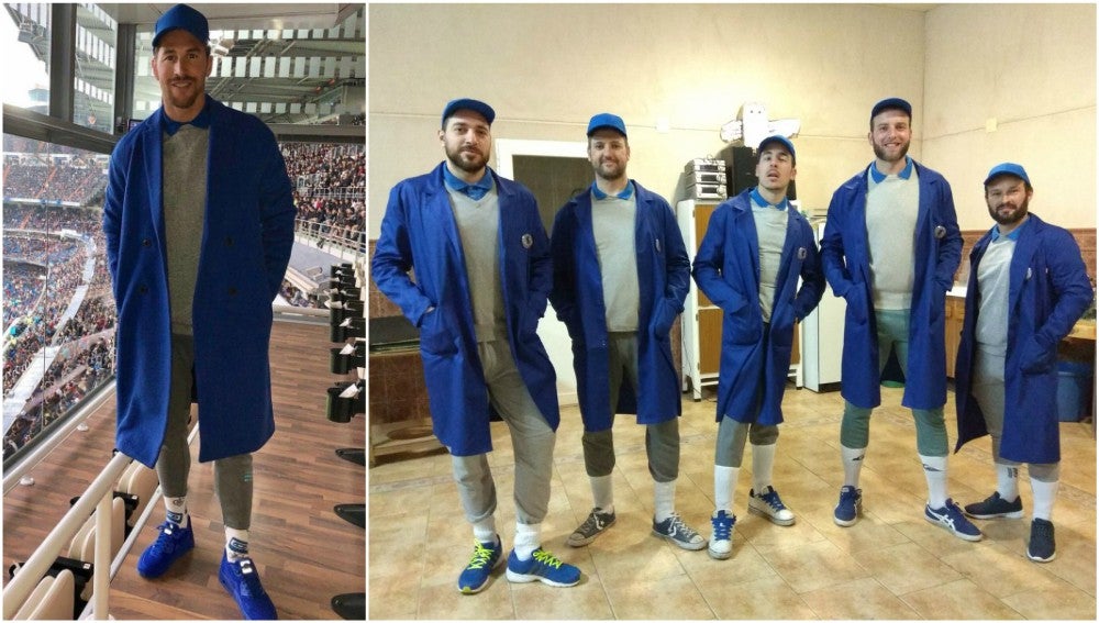 El último 'look' de Sergio Ramos triunfa en Carnavales: ojo a la broma del central con los aficionados que le imitaron El último 'look' de Sergio Ramos triunfa en Carnavales: ojo a la broma del central con los aficionados que le imitaron