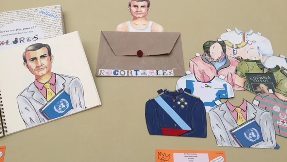 Uno de los proyectos que los niños han presentado al Rey Felipe VI Uno de los proyectos que los niños han presentado al Rey Felipe VI