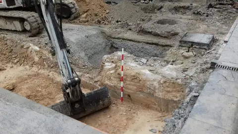 Imagen de arvchivo de las excavaciones arqueológicas Imagen de arvchivo de las excavaciones arqueológicas