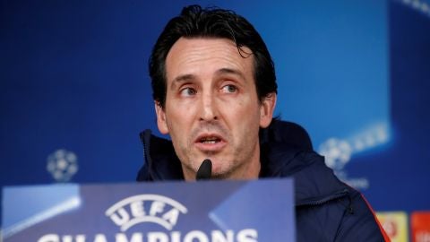 Unai Emery, en rueda de prensa