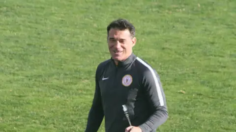 El entrenador del Beijing Renhe, Luis García Plaza. El entrenador del Beijing Renhe, Luis García Plaza.