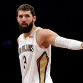 Nikola Mirotic, en un partido con los New Orleans Pelicans Nikola Mirotic, en un partido con los New Orleans Pelicans