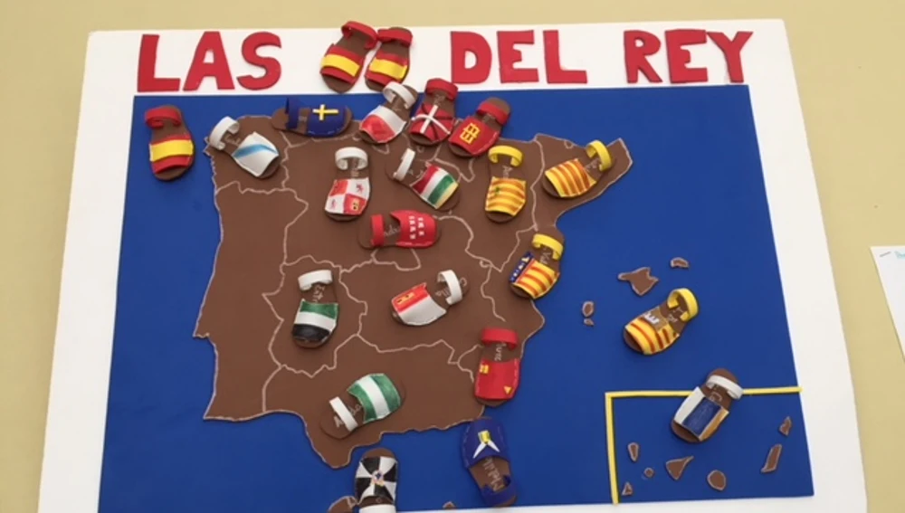 Uno de los proyectos presentado por los niños ante el Rey Uno de los proyectos presentado por los niños ante el Rey
