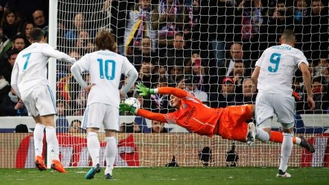 Cristiano Ronaldo bate a Areola para hacer el 1-1