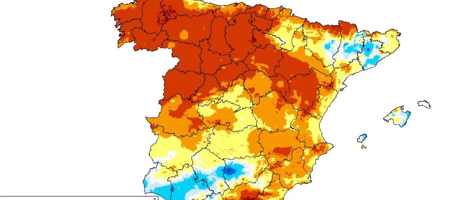 Mapa de temperaturas previstas para este jueves Mapa de temperaturas previstas para este jueves