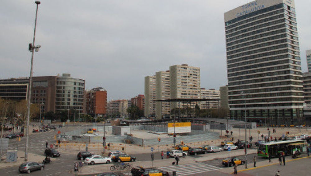 Plaza Països Catalans, en Barcelona