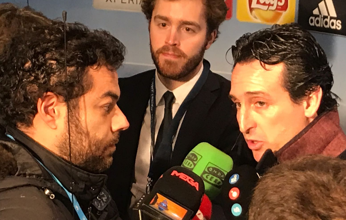 Unai Emery: "Barça y Madrid tienen un respeto en Champions que nosotros nos tenemos que ir ganando" Unai Emery: "Barça y Madrid tienen un respeto en Champions que nosotros nos tenemos que ir ganando"