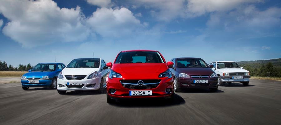 Las cinco generaciones del Opel Corsa se han producido desde sus inicios en 1982 en la planta de Figueruelas Las cinco generaciones del Opel Corsa se han producido desde sus inicios en 1982 en la planta de Figueruelas