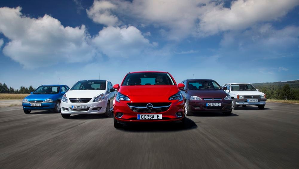 Las cinco generaciones del Opel Corsa se han producido desde sus inicios en 1982 en la planta de Figueruelas