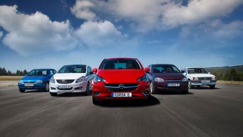 Las cinco generaciones del Opel Corsa se han producido desde sus inicios en 1982 en la planta de Figueruelas