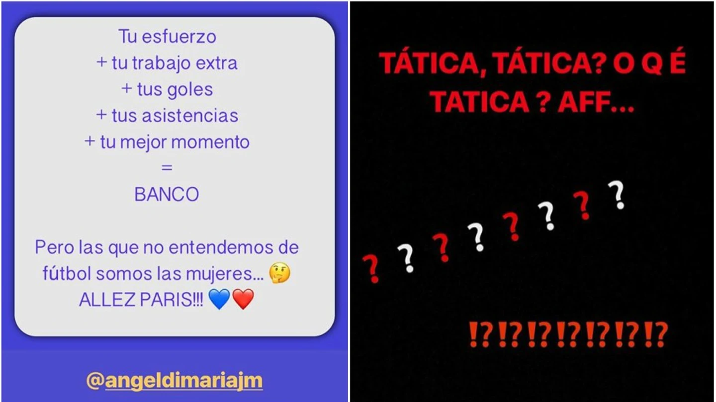 Las mujeres de Di María y Thiago Silva, críticas con Emery Las mujeres de Di María y Thiago Silva, críticas con Emery