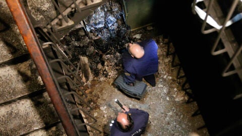 Incendio en un edificio de Siero, Asturias