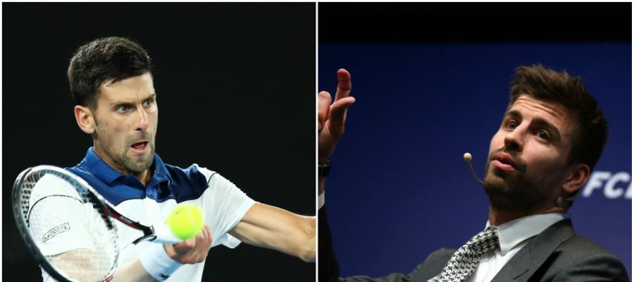 Djokovic y Piqué, en busca de un objetivo común Djokovic y Piqué, en busca de un objetivo común