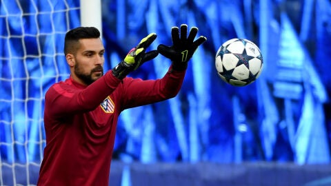 Moy&aacute;, antes de un partido con el Atl&eacute;tico de Madrid