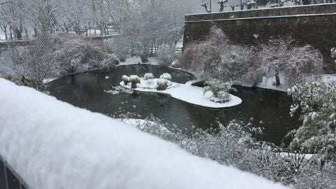 Nieve en Pamplona