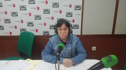 Rosalía Carmona durante la entrevista en Onda Cero Rosalía Carmona durante la entrevista en Onda Cero