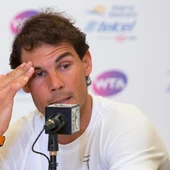 Nadal, durante la rueda de prensa Nadal, durante la rueda de prensa