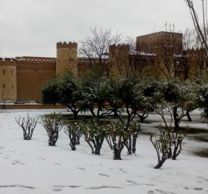 La nieve llega a Zaragoza La nieve llega a Zaragoza
