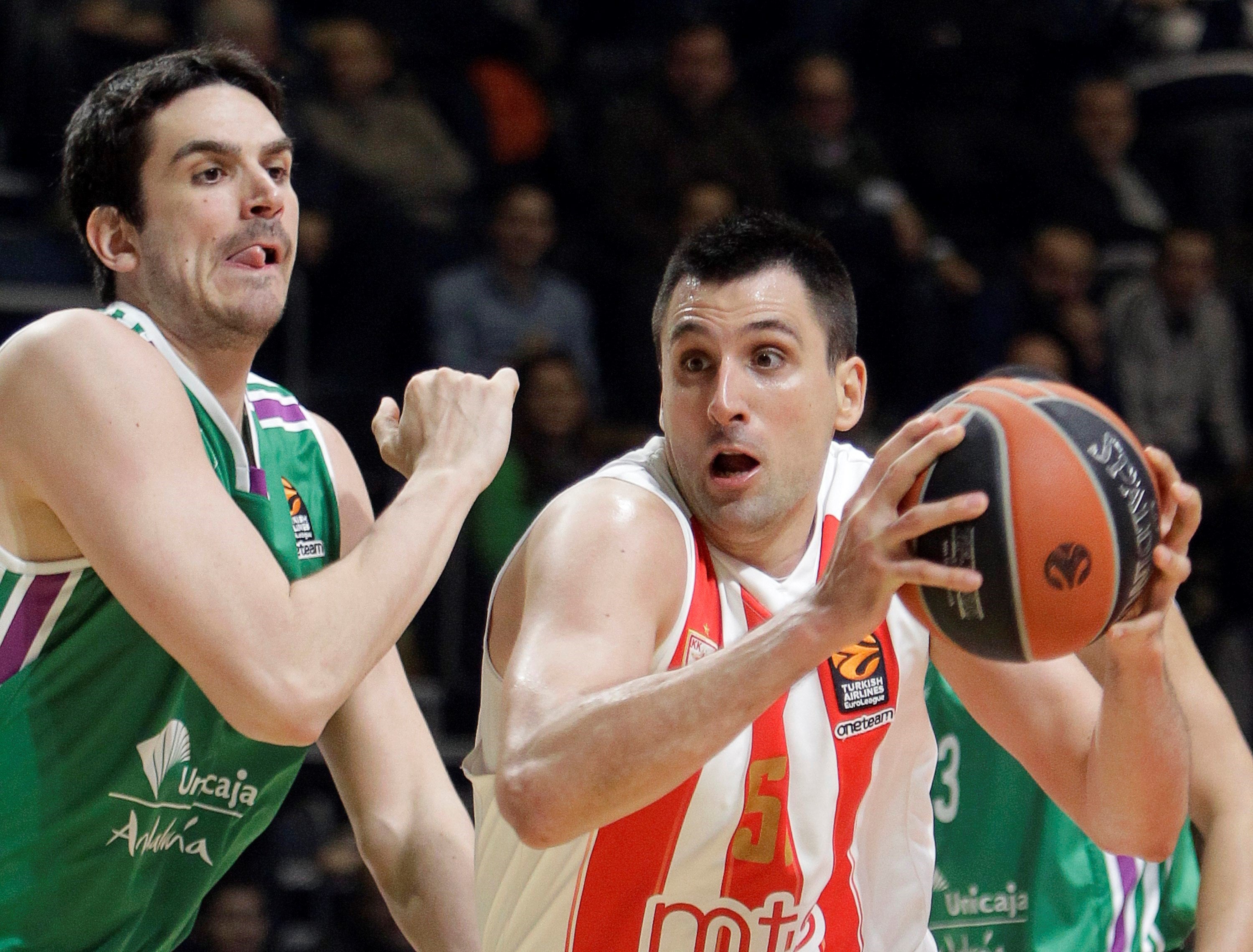 El Unicaja se ahoga en la Euroliga ante un Estrella Roja superior El Unicaja se ahoga en la Euroliga ante un Estrella Roja superior