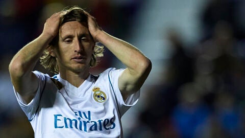 Luka Modric, durante un partido con el Real Madrid