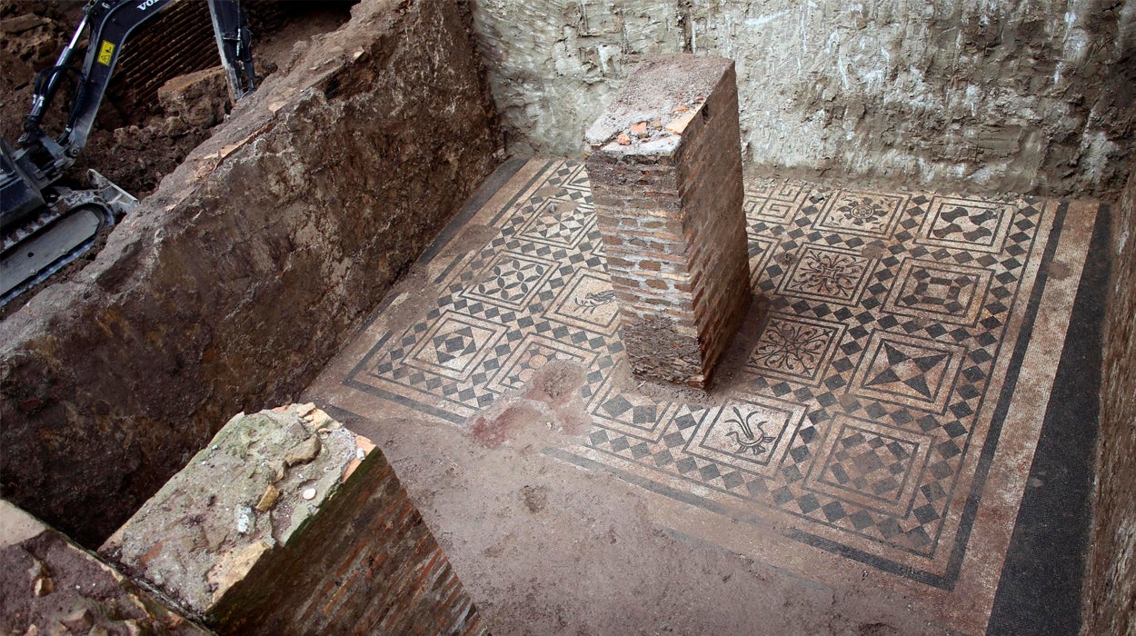 Descubierta la casa romana de un comandante del S.II durante obras metro Roma Descubierta la casa romana de un comandante del S.II durante obras metro Roma