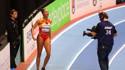 Ana Peleteiro, durante la prueba