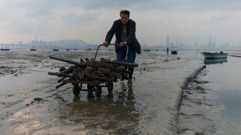 Pueblo de pescadores de Au Fau Shan en Hong Kong (04-04-2018) Pueblo de pescadores de Au Fau Shan en Hong Kong (04-04-2018)