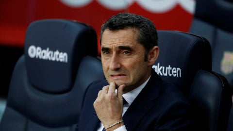 Ernesto Valverde, entrenador del Barcelona