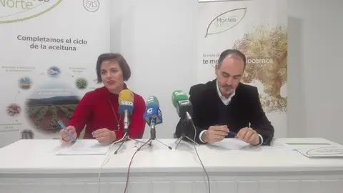 Belen Valenzuela y José Ángel Lopez, miembros del Grupo Montes Norte Belen Valenzuela y José Ángel Lopez, miembros del Grupo Montes Norte