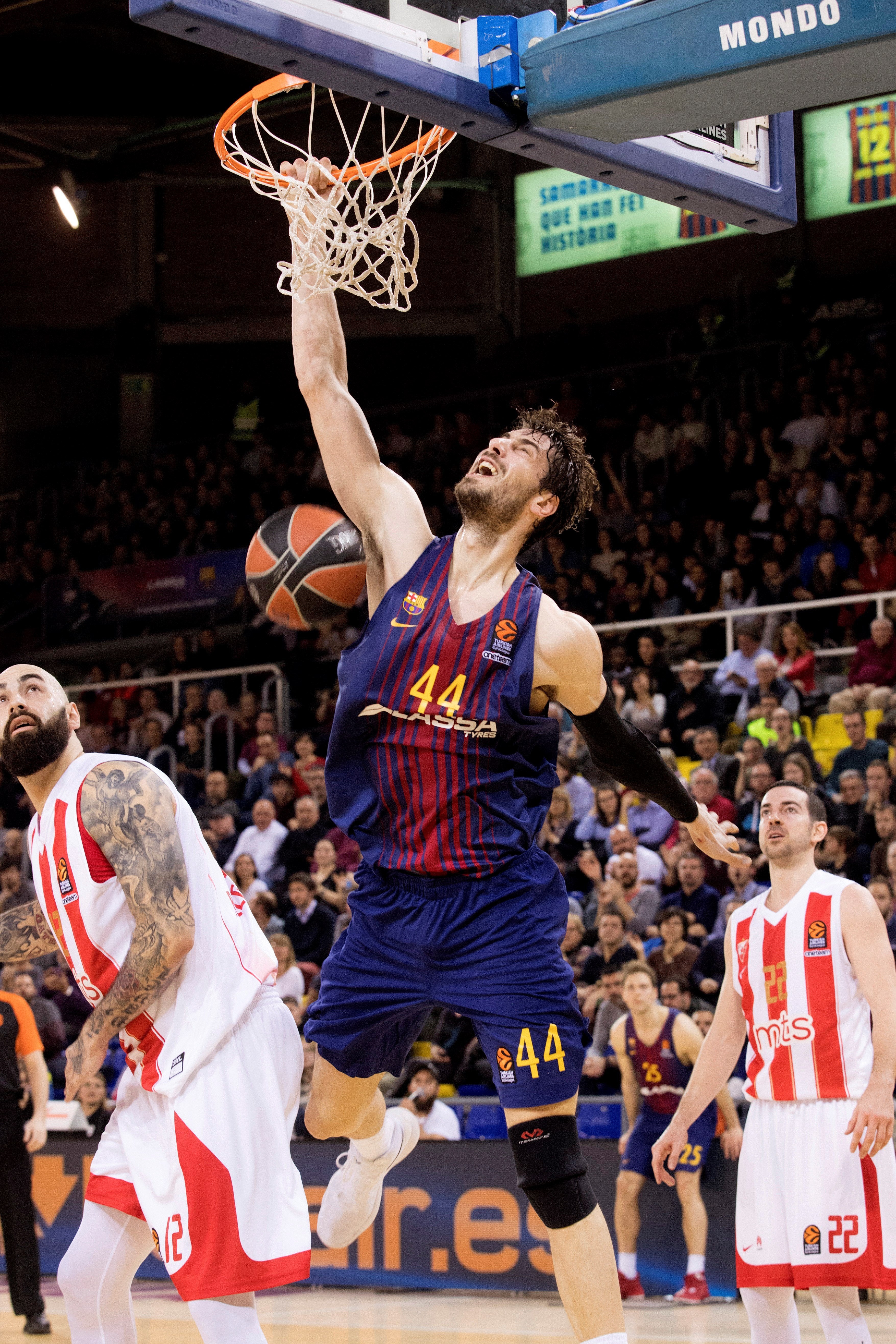El Barcelona apabulla al Estrella Roja en el Palau El Barcelona apabulla al Estrella Roja en el Palau