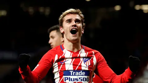 Griezmann celebrando un gol Griezmann celebrando un gol