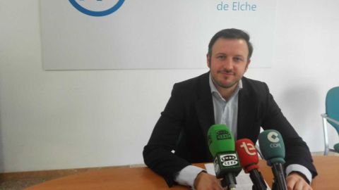 Pablo Ruz, presidente del PP de Elche.