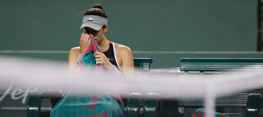 Garbiñe Muguruza, en su partido ante Sachia Vickery Garbiñe Muguruza, en su partido ante Sachia Vickery