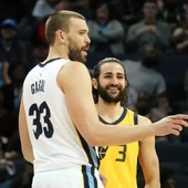 Marc Gasol, junto a Ricky Rubio Marc Gasol, junto a Ricky Rubio
