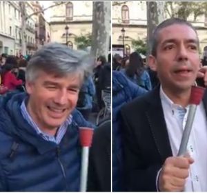 El degradante vídeo de dos hombres insultando a las mujeres en la huelga del 8M El degradante vídeo de dos hombres insultando a las mujeres en la huelga del 8M