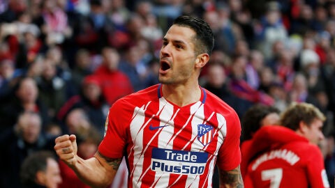 Vitolo celebrando un gol