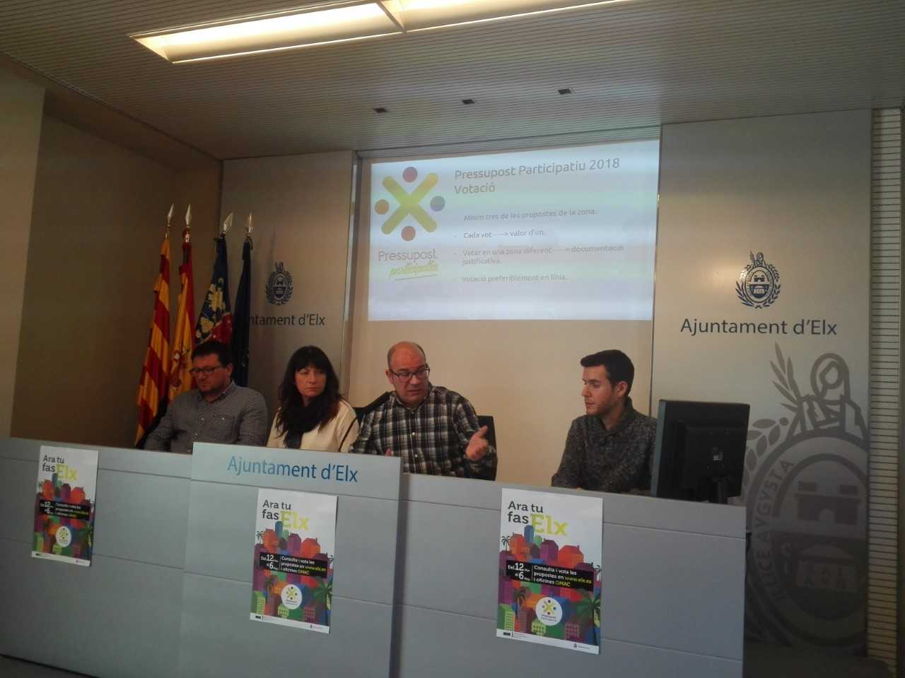 Elche abre el proceso para presentar propuestas al presupuesto participativo de este año Elche abre el proceso para presentar propuestas al presupuesto participativo de este año