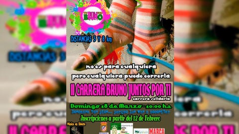 Cartel de la carrera Bruno, juntos por ti