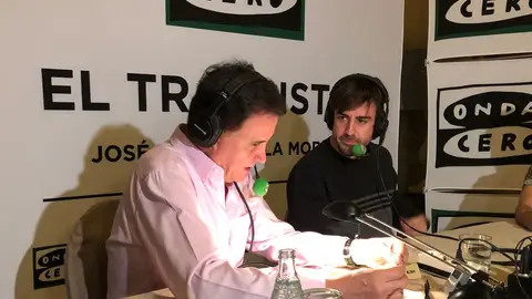 Fernando Alonso con José Ramón de la Morena Fernando Alonso con José Ramón de la Morena