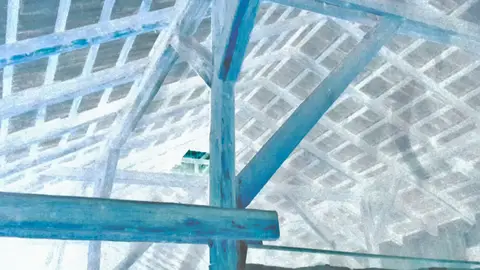 Negativo del supuesto ahorcado en Auschwitz Negativo del supuesto ahorcado en Auschwitz