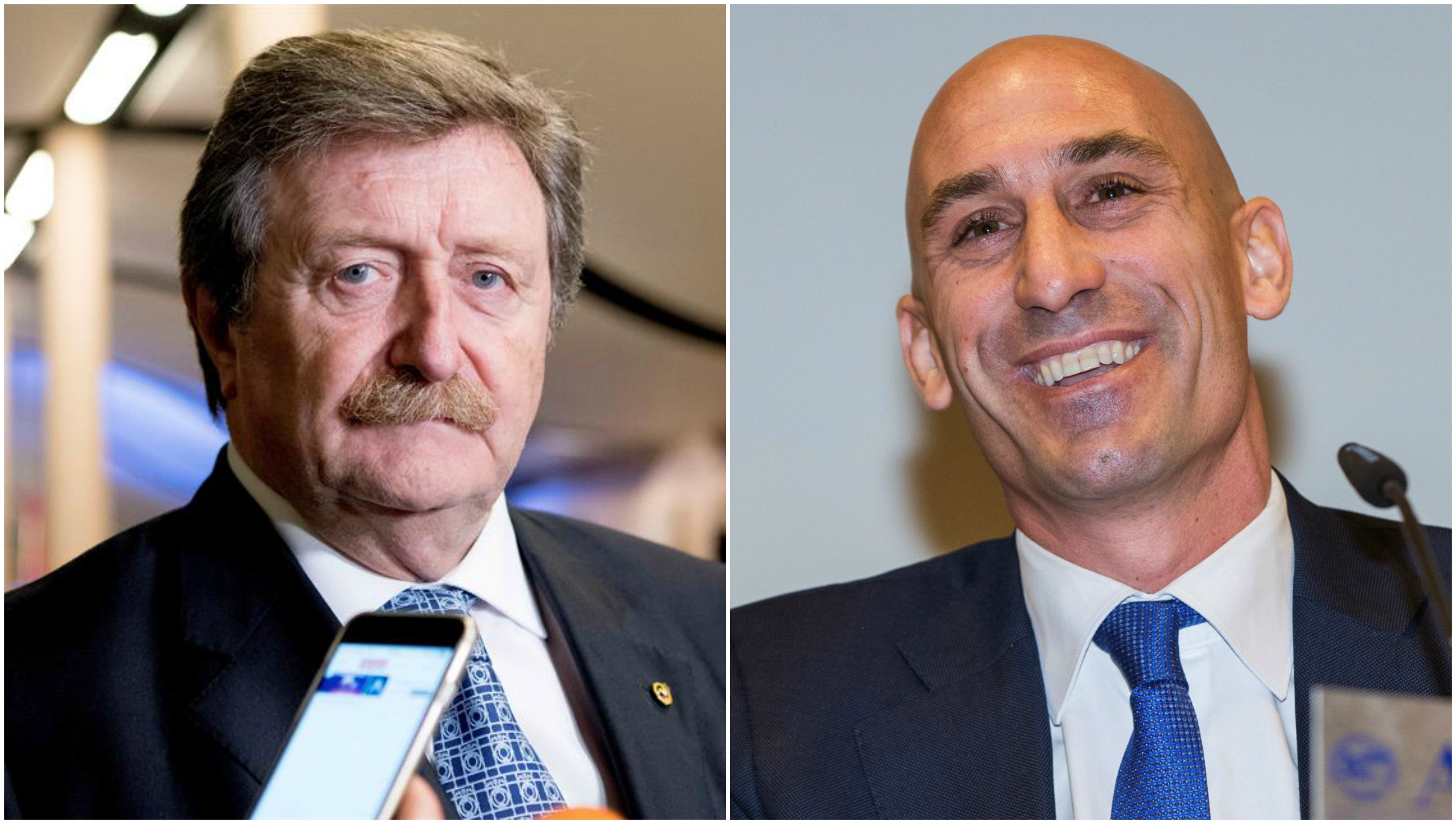Larrea y Rubiales, candidatos a la presidencia de la RFEF Larrea y Rubiales, candidatos a la presidencia de la RFEF