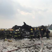 El avión que se ha estrellado en Katmandú