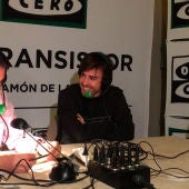 Fernando Alonso respondiendo a las preguntas de José Ramón de la Morena