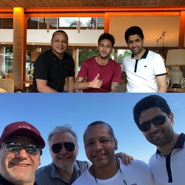 Al-Khelaifi visita a Neymar y su padre en Brasil Al-Khelaifi visita a Neymar y su padre en Brasil