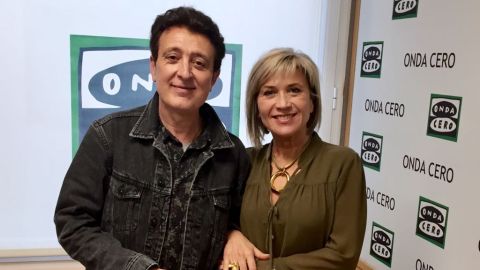 Manolo Garc&iacute;a con Julia Otero