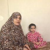 La madre y la hermana de Mohamed en Jordania