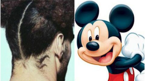 Nuevo 'look' de Fellaini a lo Mickey Mouse