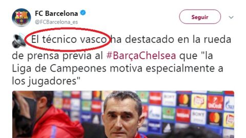El error del Bar&ccedil;a con Ernesto Valverde