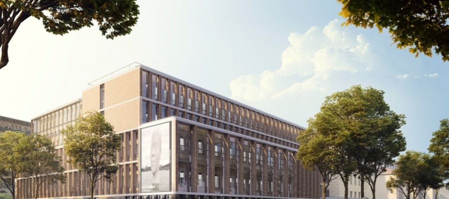 Recreación del nuevo edificio de Filosofía y Letras Recreación del nuevo edificio de Filosofía y Letras