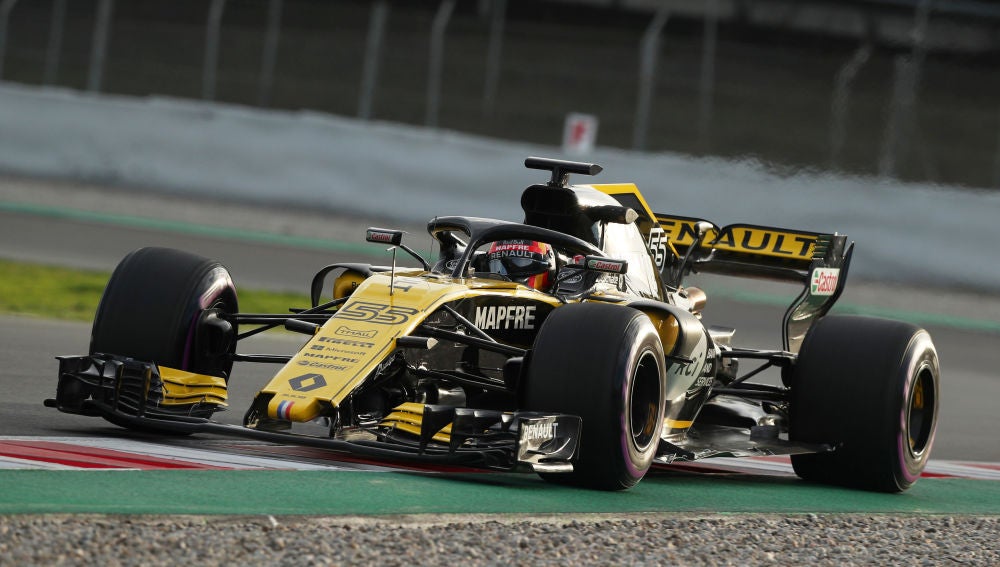 Carlos Sainz rueda con su Renault